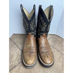 Justin‎ Paluxy Men's 11" Leather Soft Non Safety Toe Western Boots Size 12 B